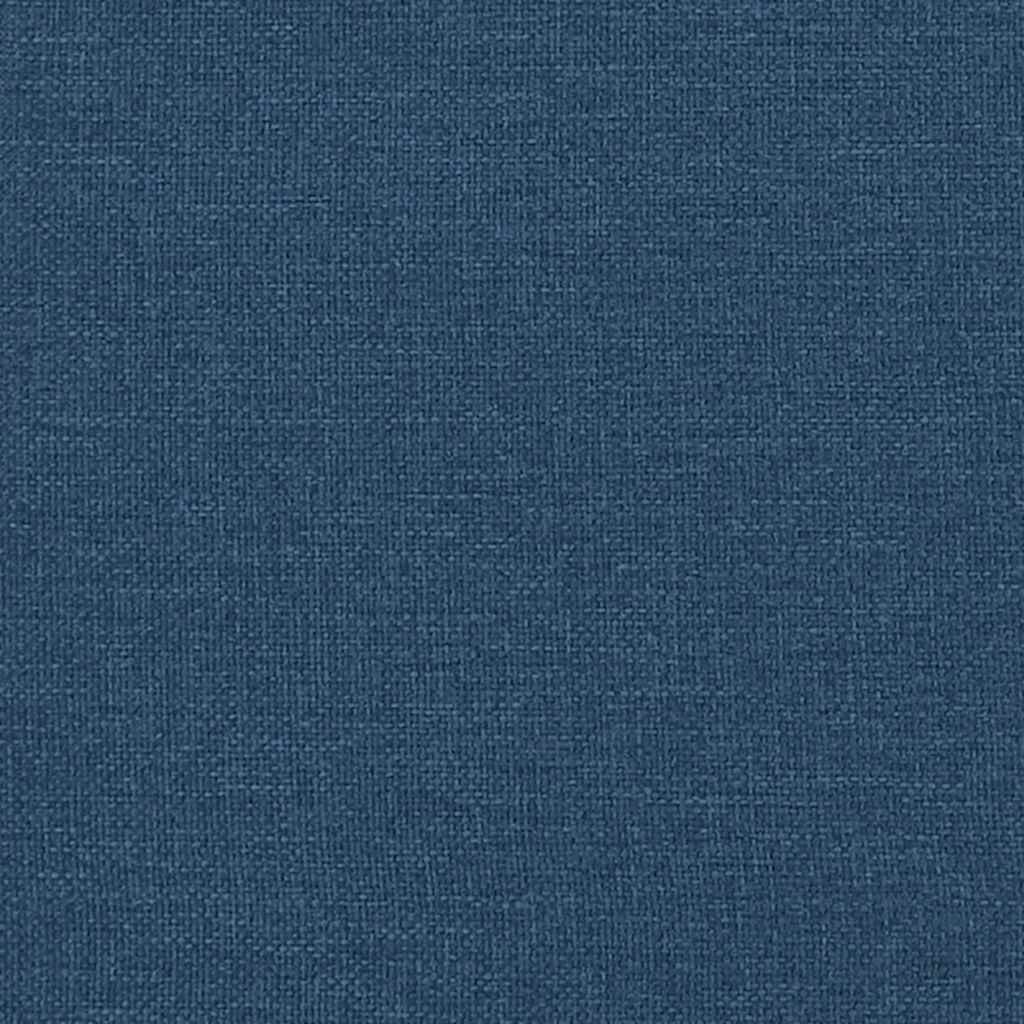 Sommier à lattes de lit avec matelas Bleu 100x200 cm Tissu - XIOS