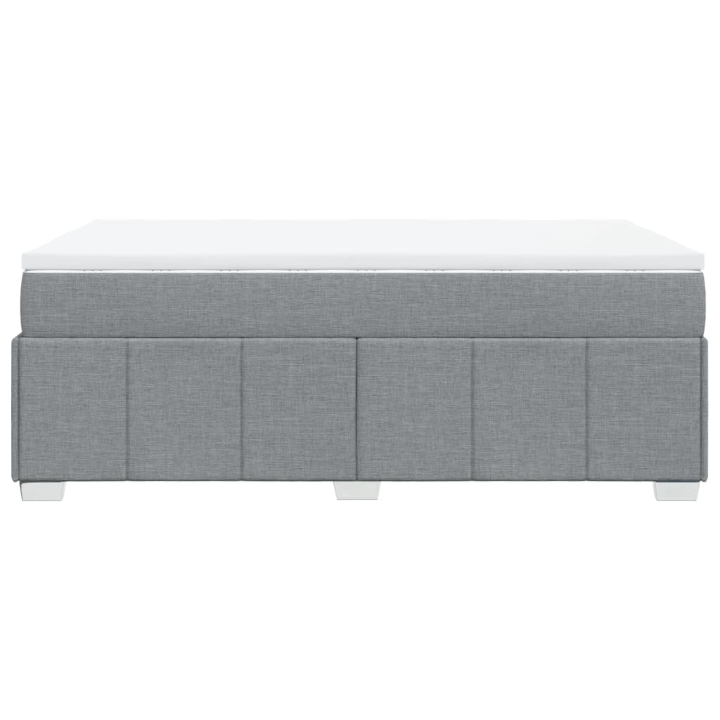 Sommier à lattes de lit avec matelas Gris clair 120x200cm Tissu - XIOS