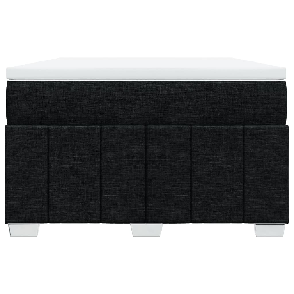 Sommier à lattes de lit avec matelas Noir 120x200 cm Tissu - XIOS