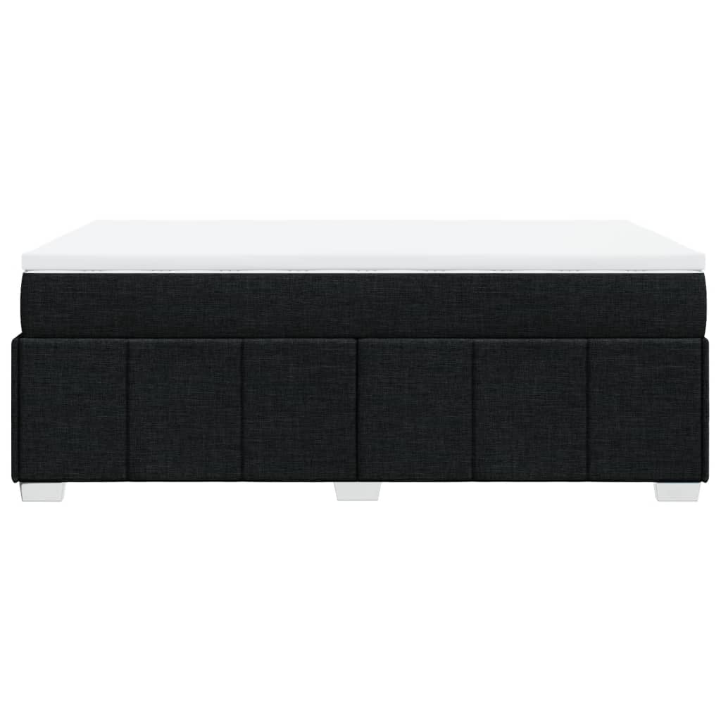 Sommier à lattes de lit avec matelas Noir 120x200 cm Tissu - XIOS