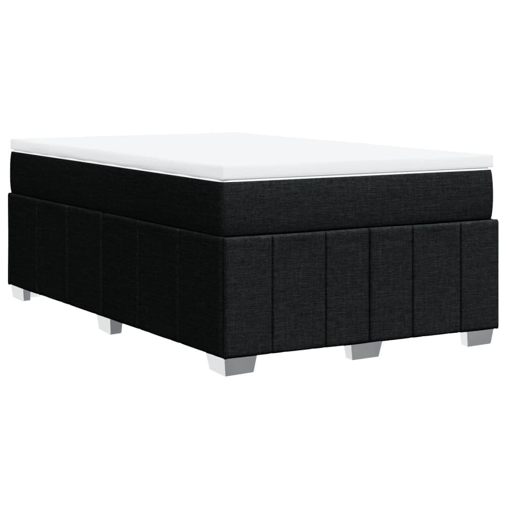 Sommier à lattes de lit avec matelas Noir 120x200 cm Tissu - XIOS