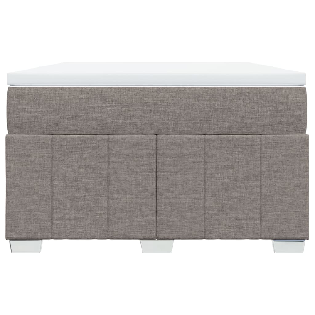 Sommier à lattes de lit avec matelas Taupe 120x200 cm Tissu - XIOS