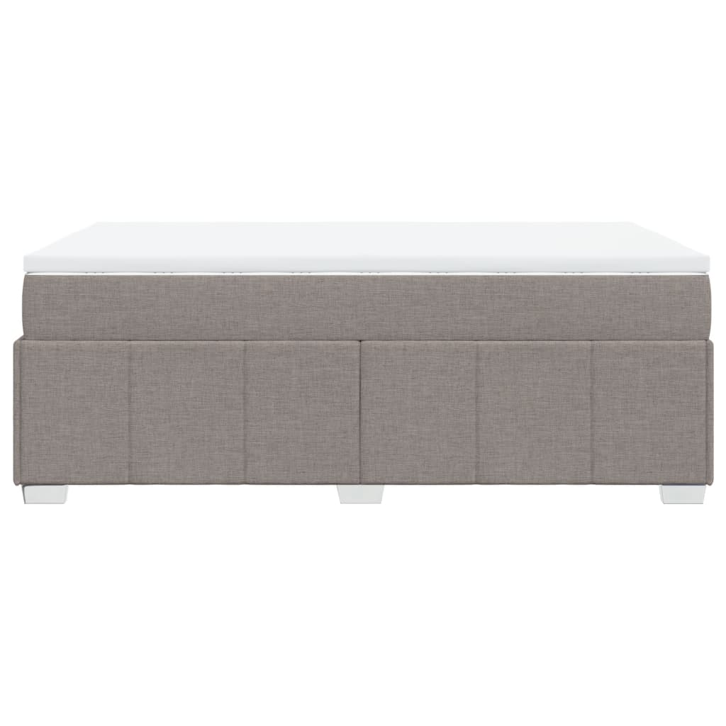 Sommier à lattes de lit avec matelas Taupe 120x200 cm Tissu - XIOS