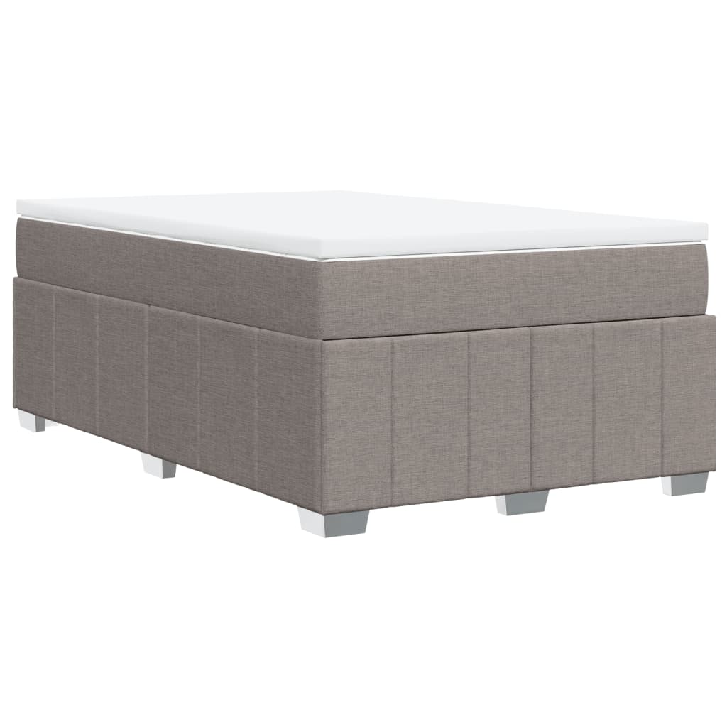 Sommier à lattes de lit avec matelas Taupe 120x200 cm Tissu - XIOS