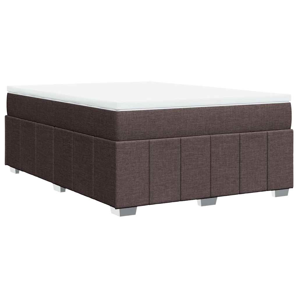 Sommier à lattes de lit avec matelas Marron foncé 140x190 cm - XIOS