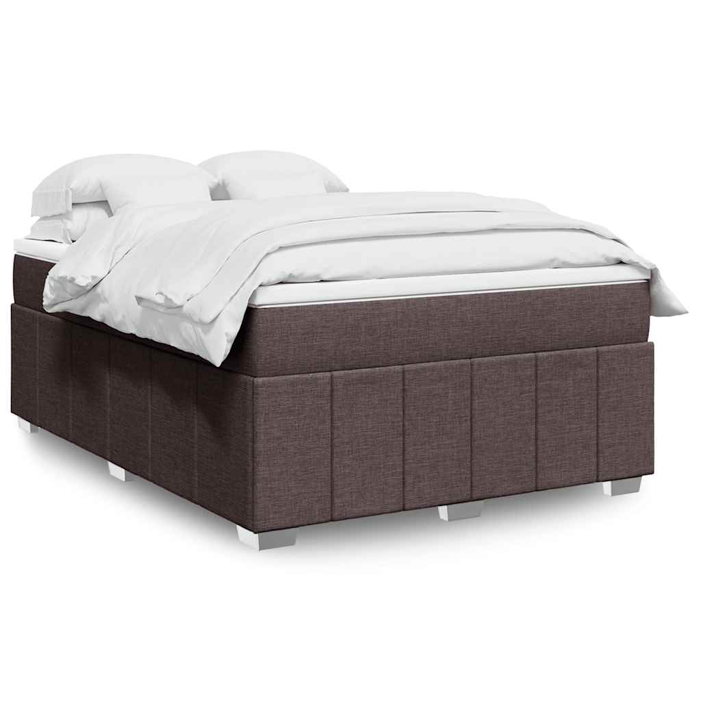 Sommier à lattes de lit avec matelas Marron foncé 140x190 cm - XIOS