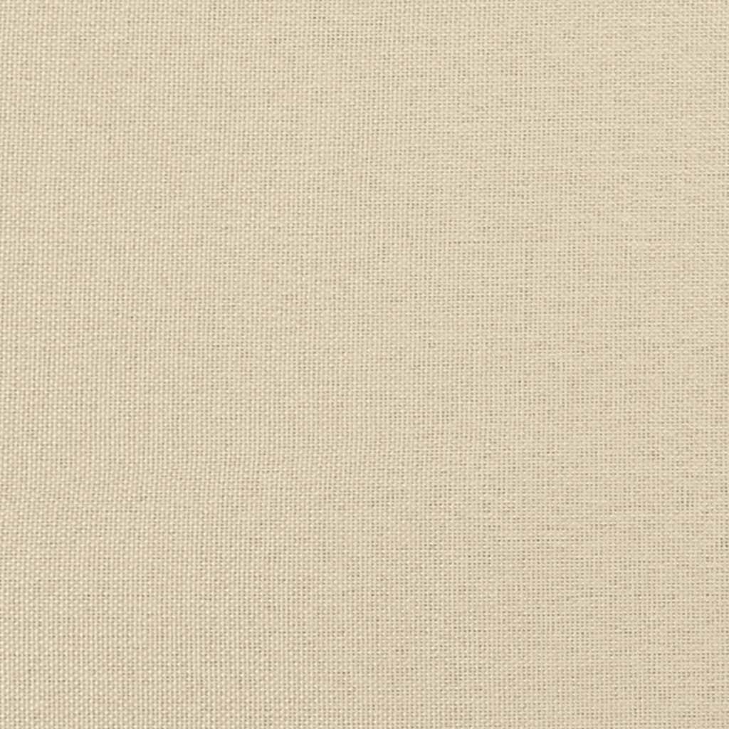 Sommier à lattes de lit avec matelas Crème 140x190 cm Tissu - XIOS