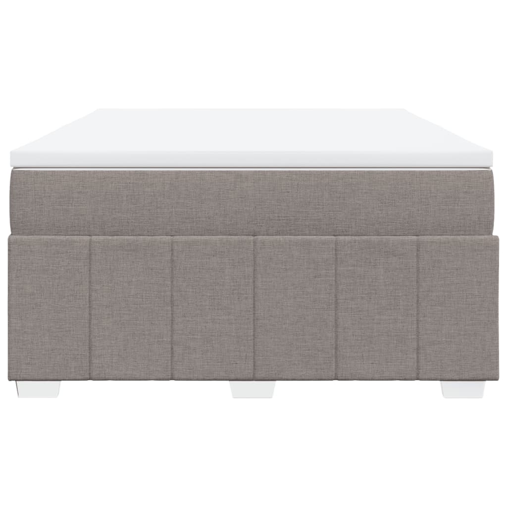 Sommier à lattes de lit avec matelas Taupe 140x200 cm Tissu - XIOS