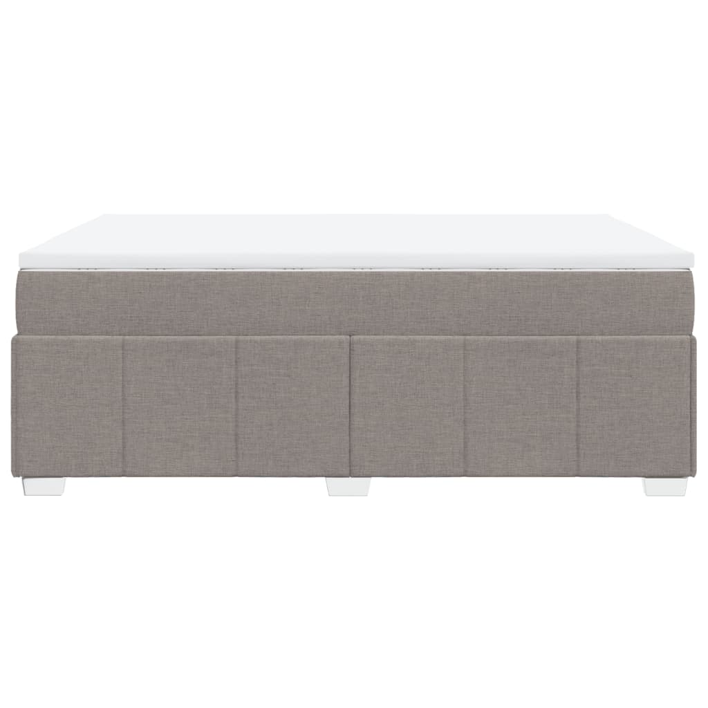 Sommier à lattes de lit avec matelas Taupe 140x200 cm Tissu - XIOS