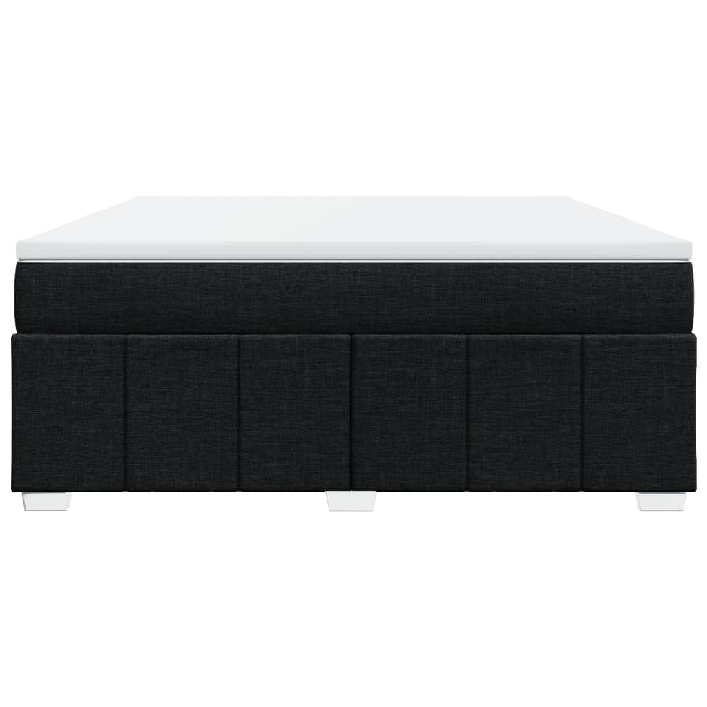 Sommier à lattes de lit avec matelas Noir 180x200 cm Tissu - XIOS