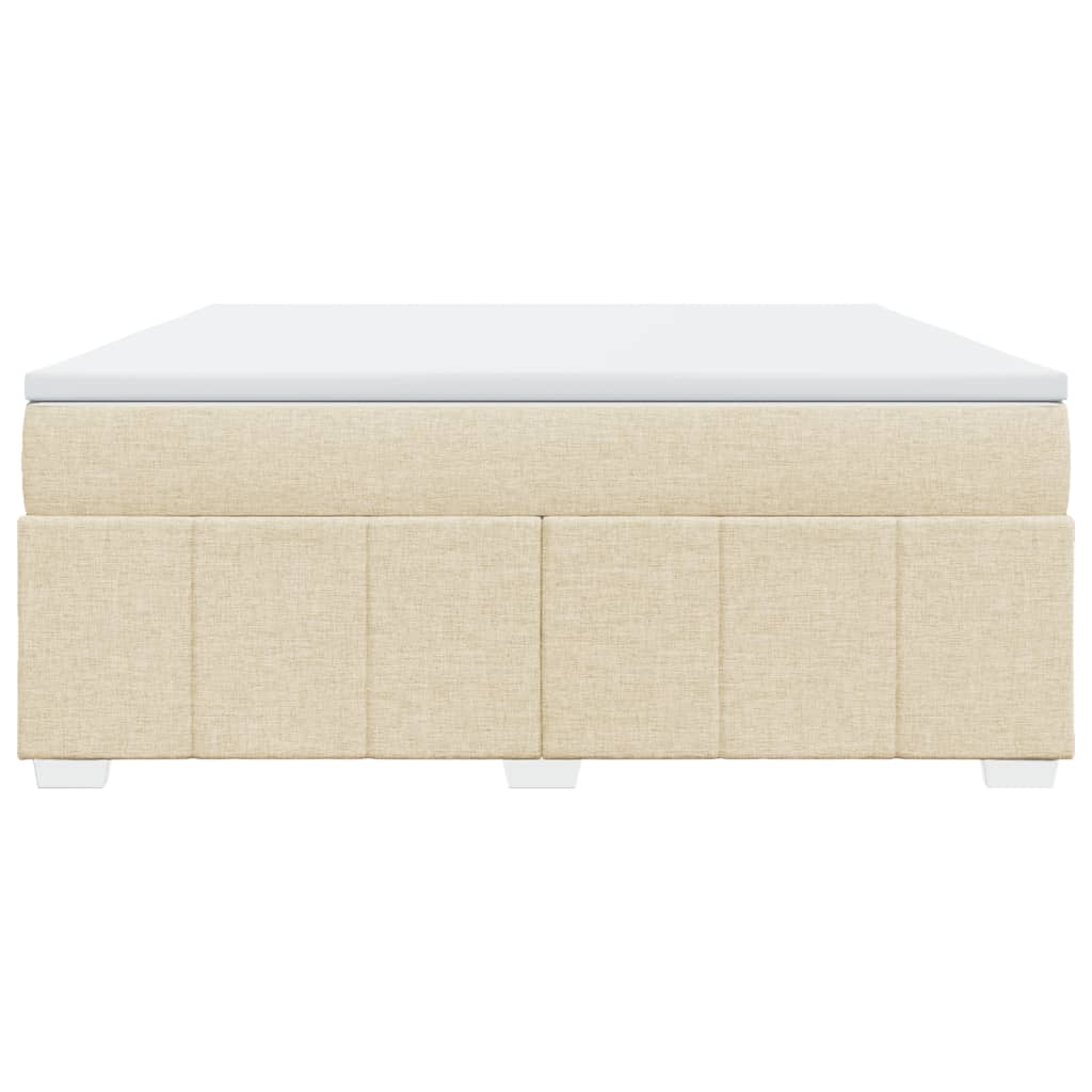 Sommier à lattes de lit avec matelas Crème 180x200 cm Tissu - XIOS