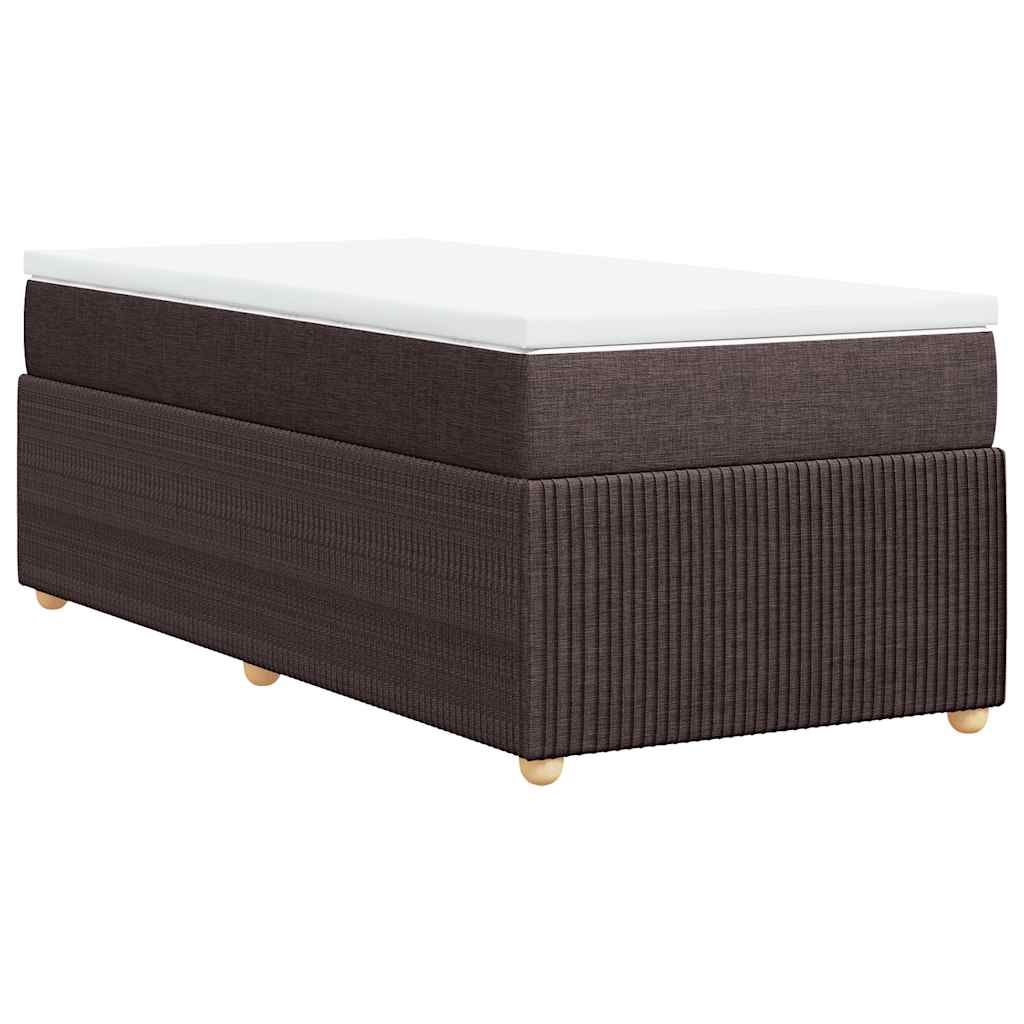 Sommier à lattes de lit avec matelas Marron foncé 80x200 cm - XIOS