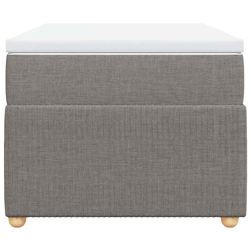 Sommier à lattes de lit avec matelas Taupe 80x200 cm Tissu - XIOS