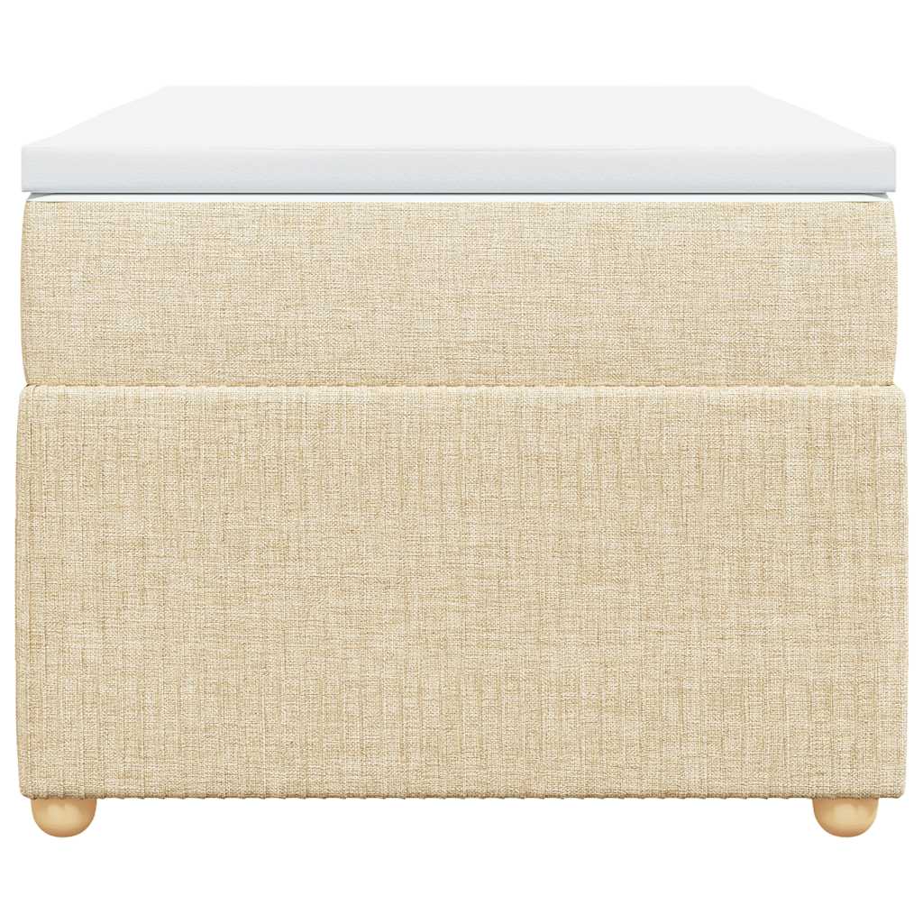 Sommier à lattes de lit avec matelas Crème 80x200 cm Tissu - XIOS