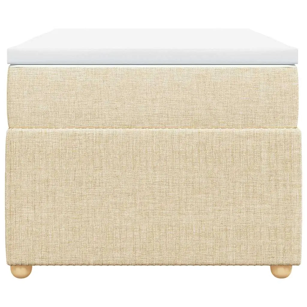 Sommier à lattes de lit avec matelas Crème 80x200 cm Tissu - XIOS
