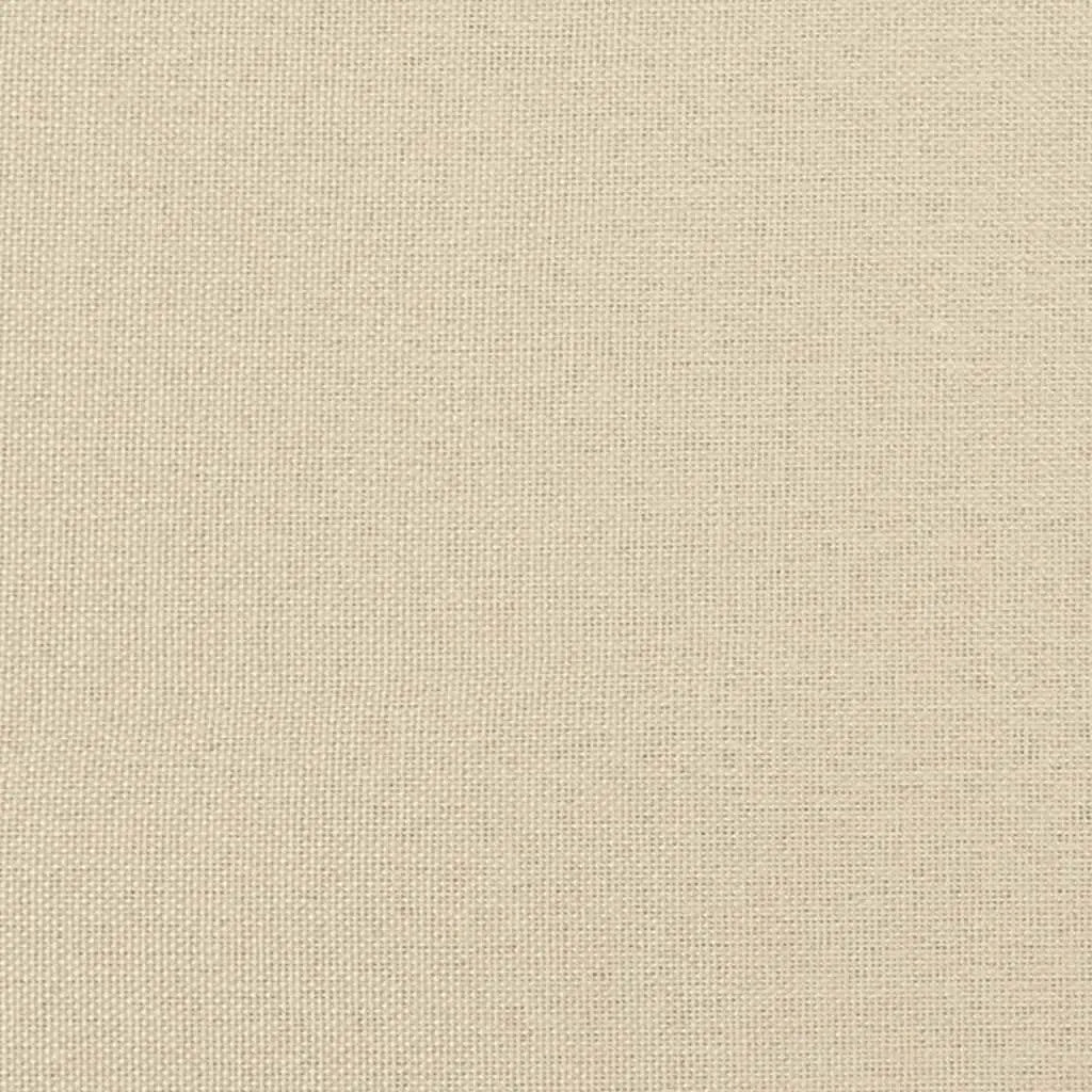 Sommier à lattes de lit avec matelas Crème 80x200 cm Tissu - XIOS