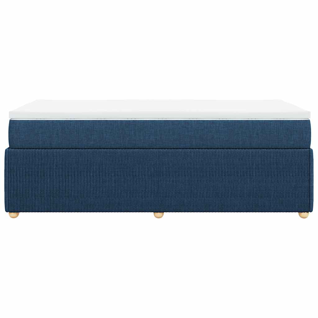 Sommier à lattes de lit avec matelas Bleu 80x200 cm Tissu - XIOS