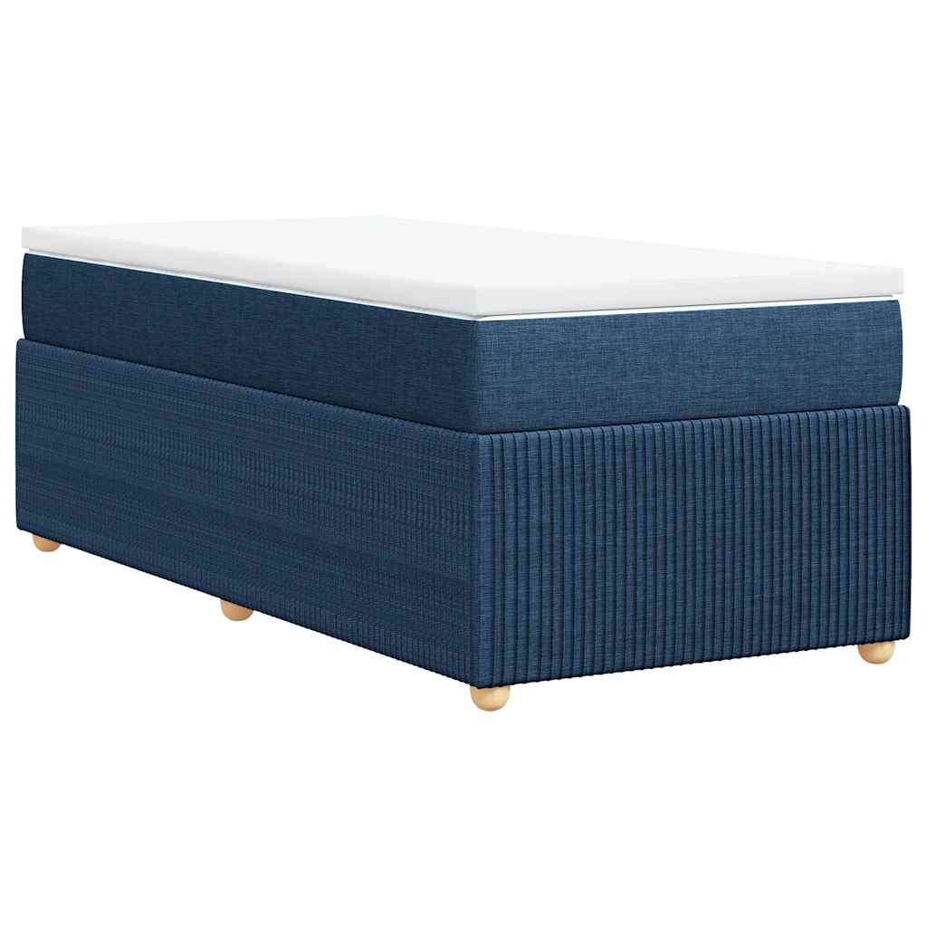 Sommier à lattes de lit avec matelas Bleu 80x200 cm Tissu - XIOS