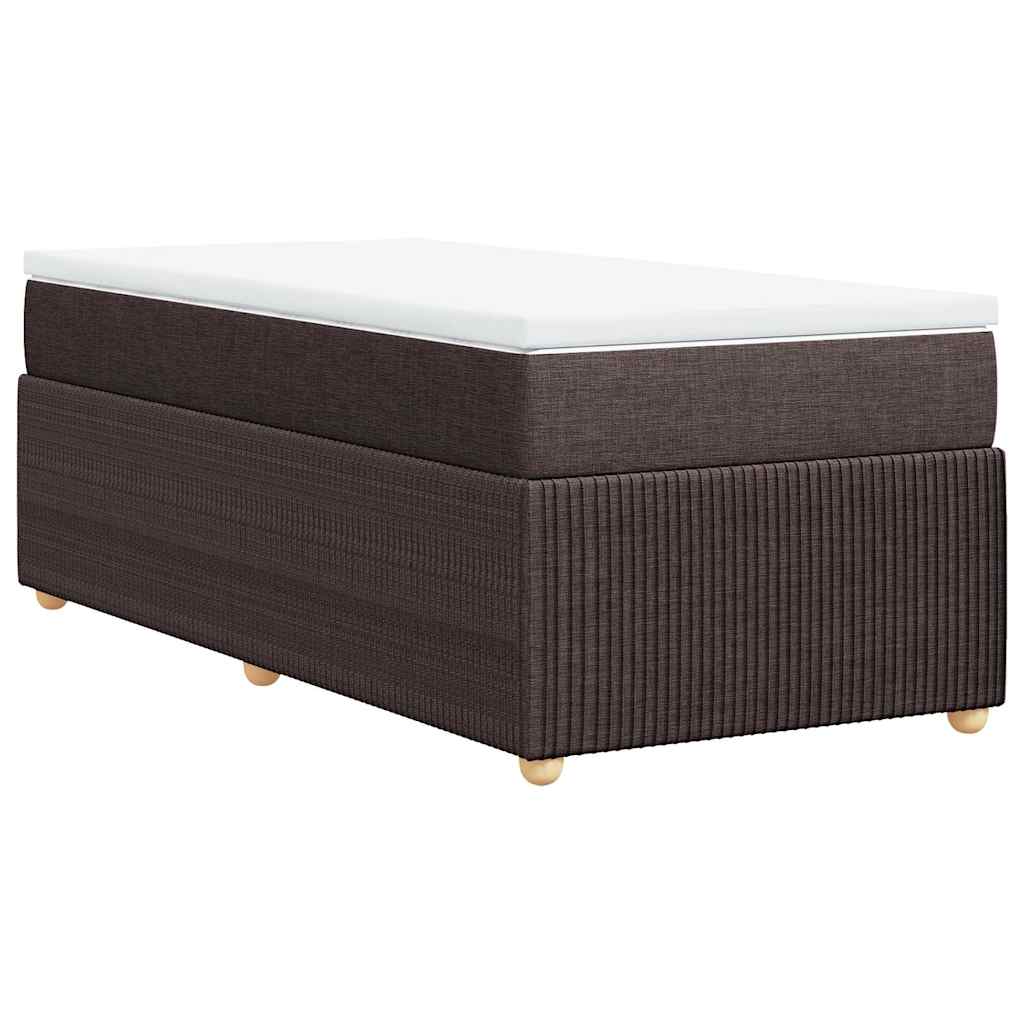 Sommier à lattes de lit avec matelas Marron foncé 90x190 cm - XIOS