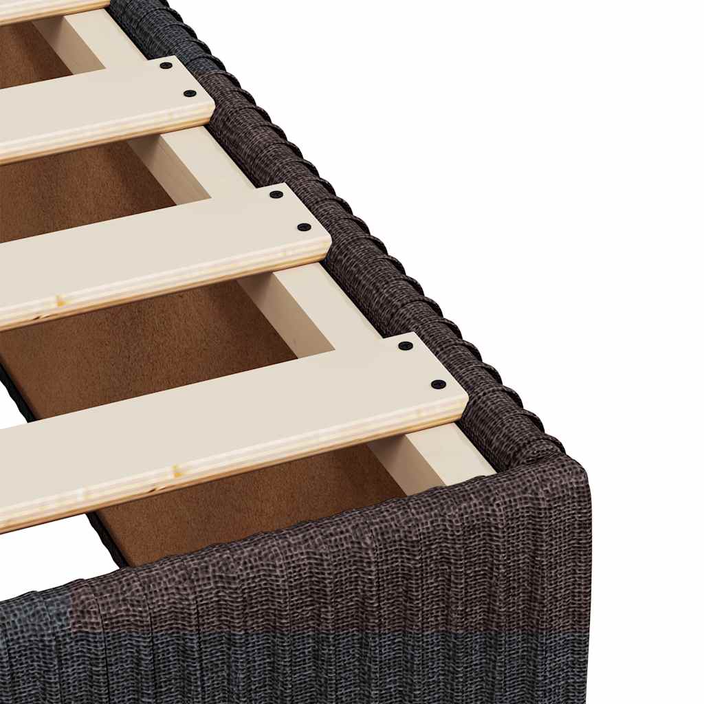 Sommier à lattes de lit avec matelas Marron foncé 90x190 cm - XIOS