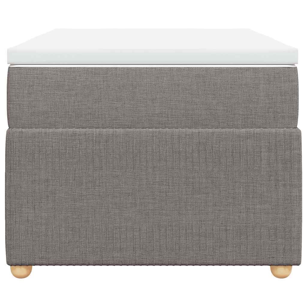 Sommier à lattes de lit avec matelas Taupe 90x200 cm Tissu - XIOS