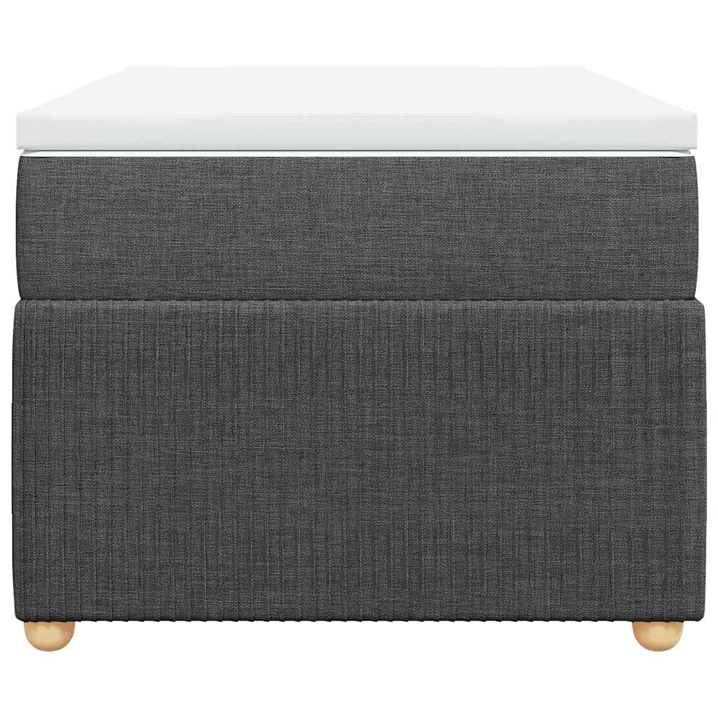 Sommier à lattes de lit avec matelas Gris foncé 100x200cm Tissu - XIOS