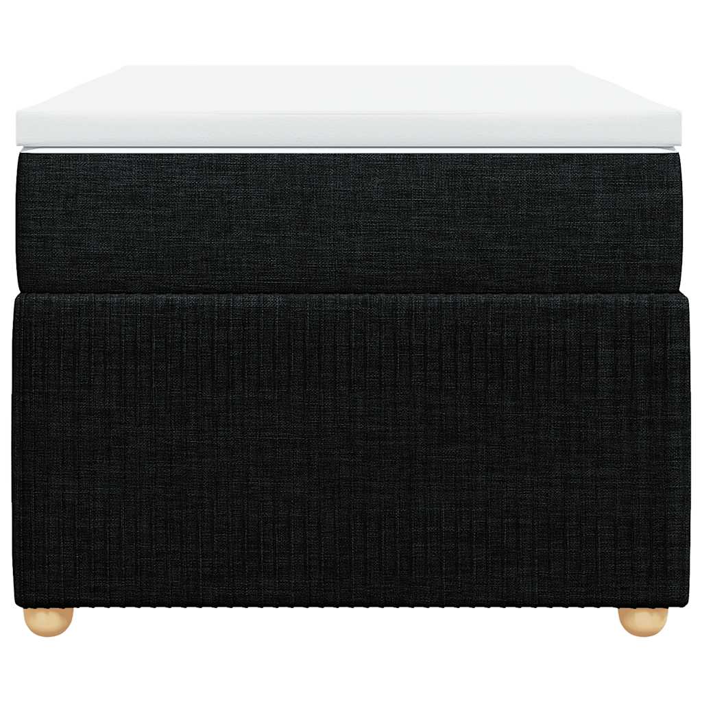 Sommier à lattes de lit avec matelas Noir 100x200 cm Tissu - XIOS