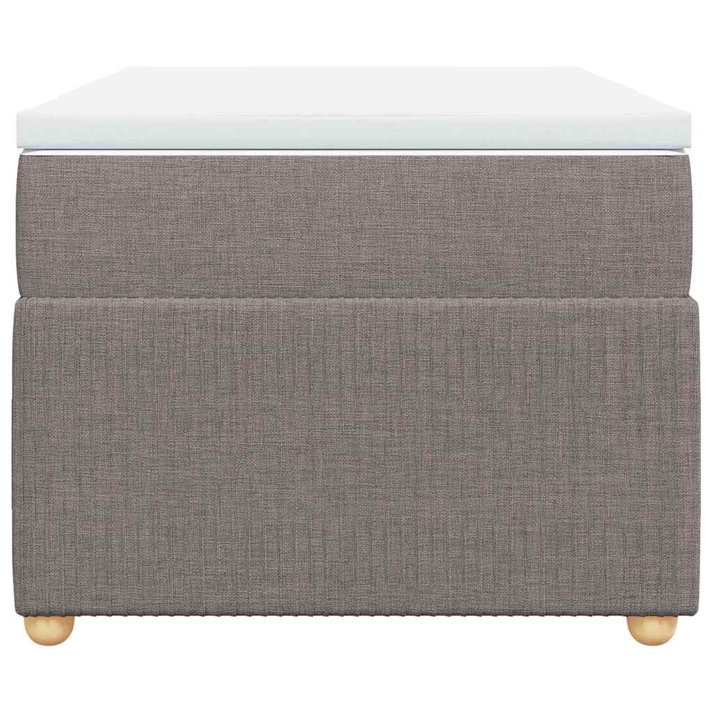 Sommier à lattes de lit avec matelas Taupe 100x200 cm Tissu - XIOS
