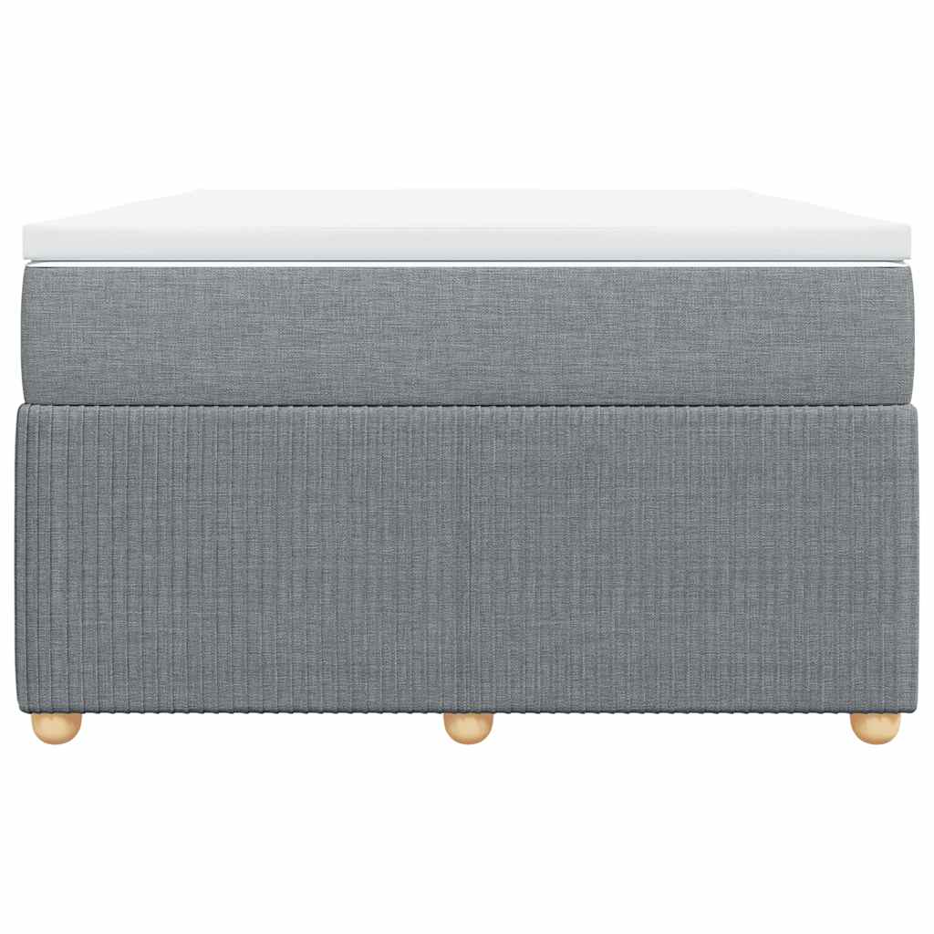 Sommier à lattes de lit avec matelas Gris clair 120x200cm Tissu - XIOS