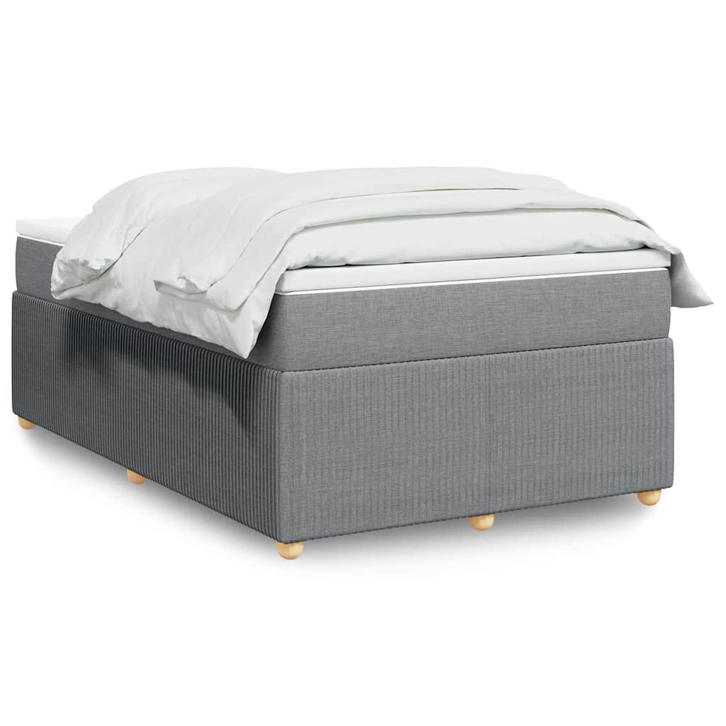 Sommier à lattes de lit avec matelas Gris clair 120x200cm Tissu - XIOS
