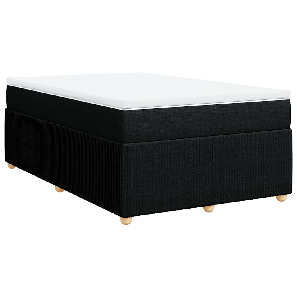 Sommier à lattes de lit avec matelas Noir 120x200 cm Tissu - XIOS