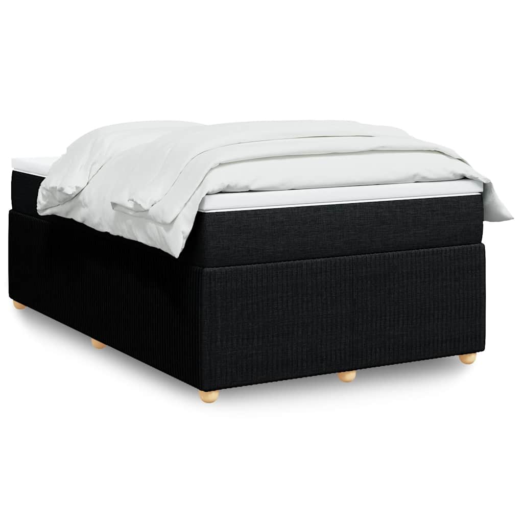 Sommier à lattes de lit avec matelas Noir 120x200 cm Tissu - XIOS