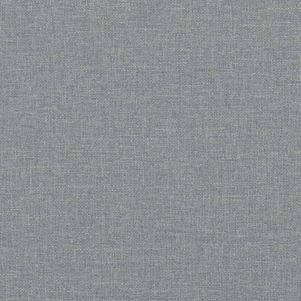 Sommier à lattes de lit avec matelas Gris clair 140x190cm Tissu - XIOS