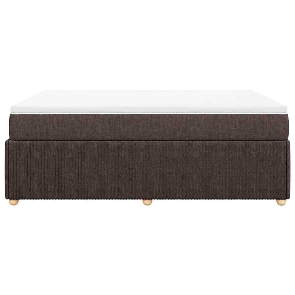 Sommier à lattes de lit avec matelas Marron foncé 140x190 cm - XIOS