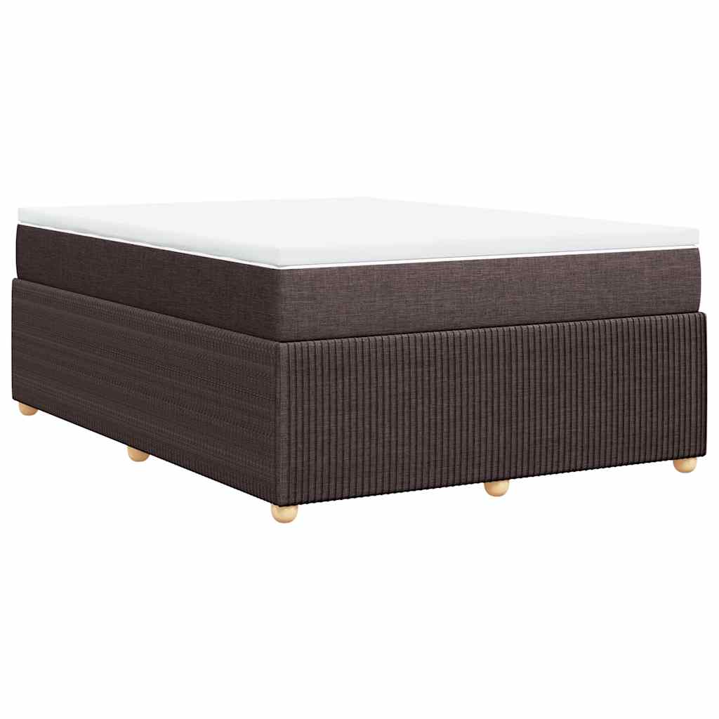 Sommier à lattes de lit avec matelas Marron foncé 140x190 cm - XIOS