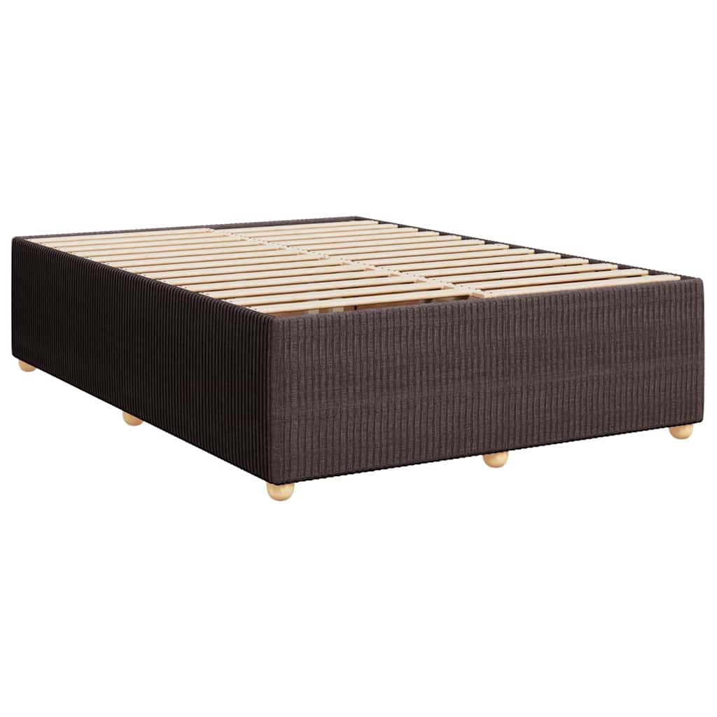 Sommier à lattes de lit avec matelas Marron foncé 140x190 cm - XIOS