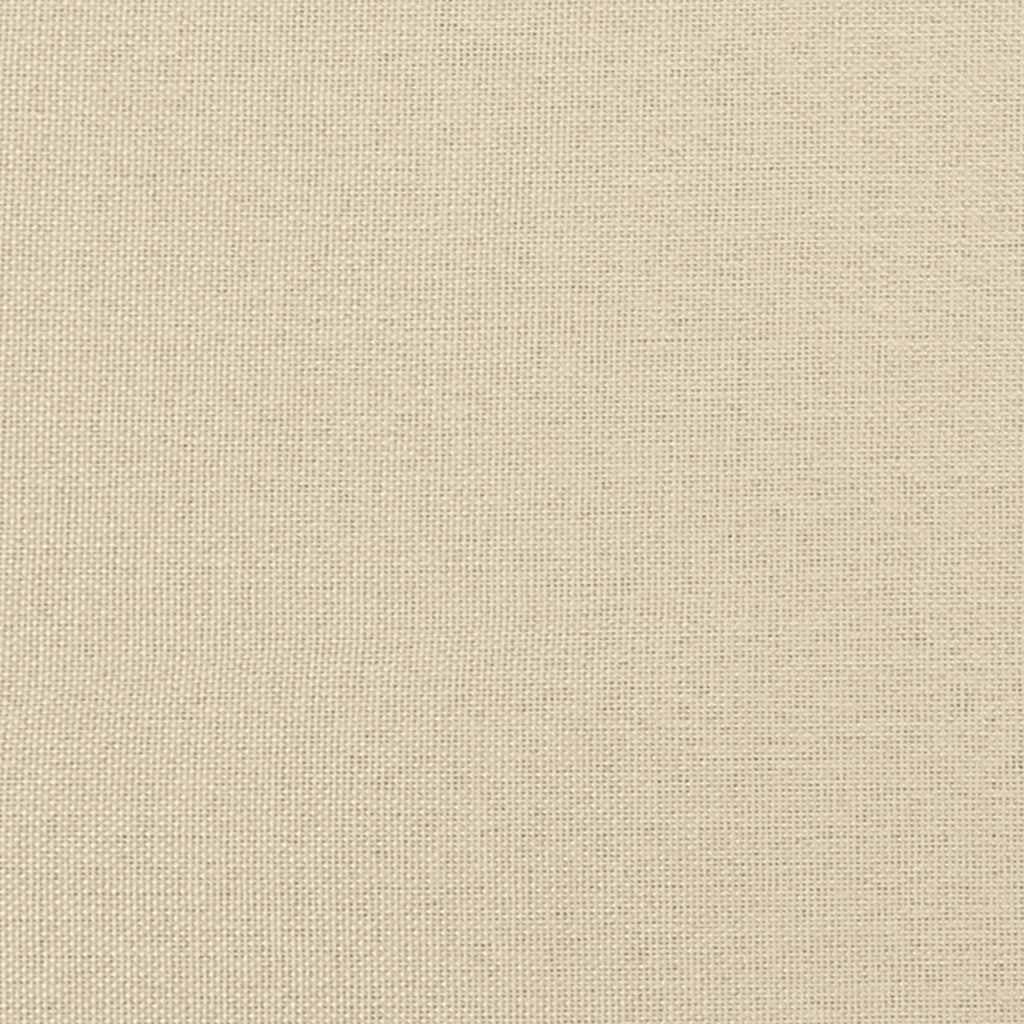 Sommier à lattes de lit avec matelas Crème 140x190 cm Tissu - XIOS