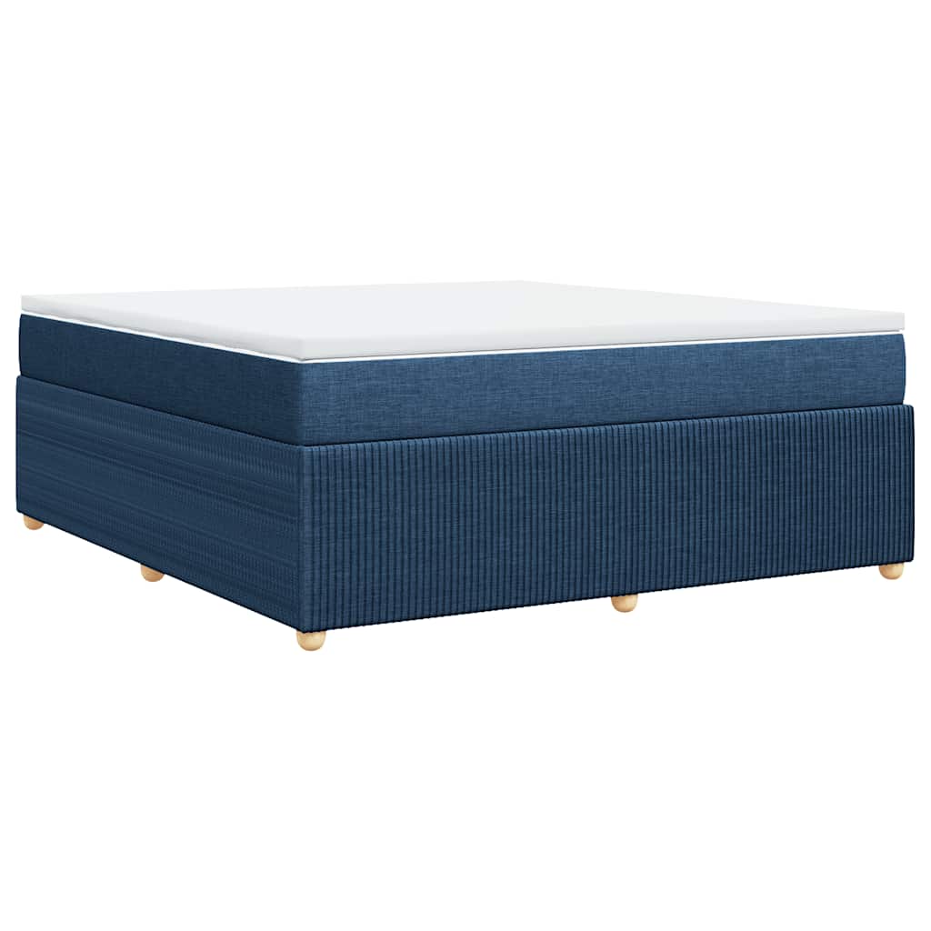 Sommier à lattes de lit avec matelas Bleu 180x200 cm Tissu - XIOS