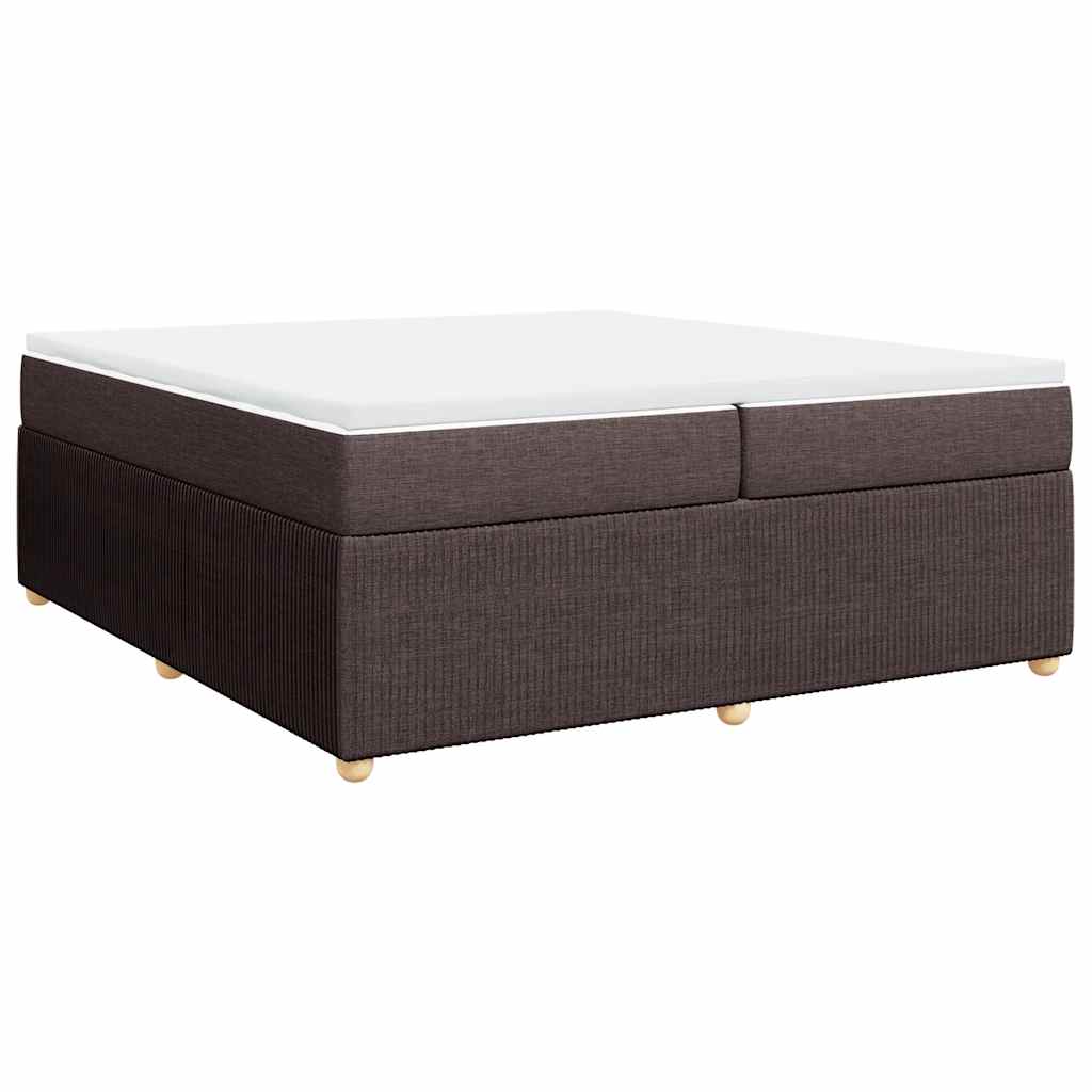 Sommier à lattes de lit avec matelas Marron foncé 200x200 cm - XIOS