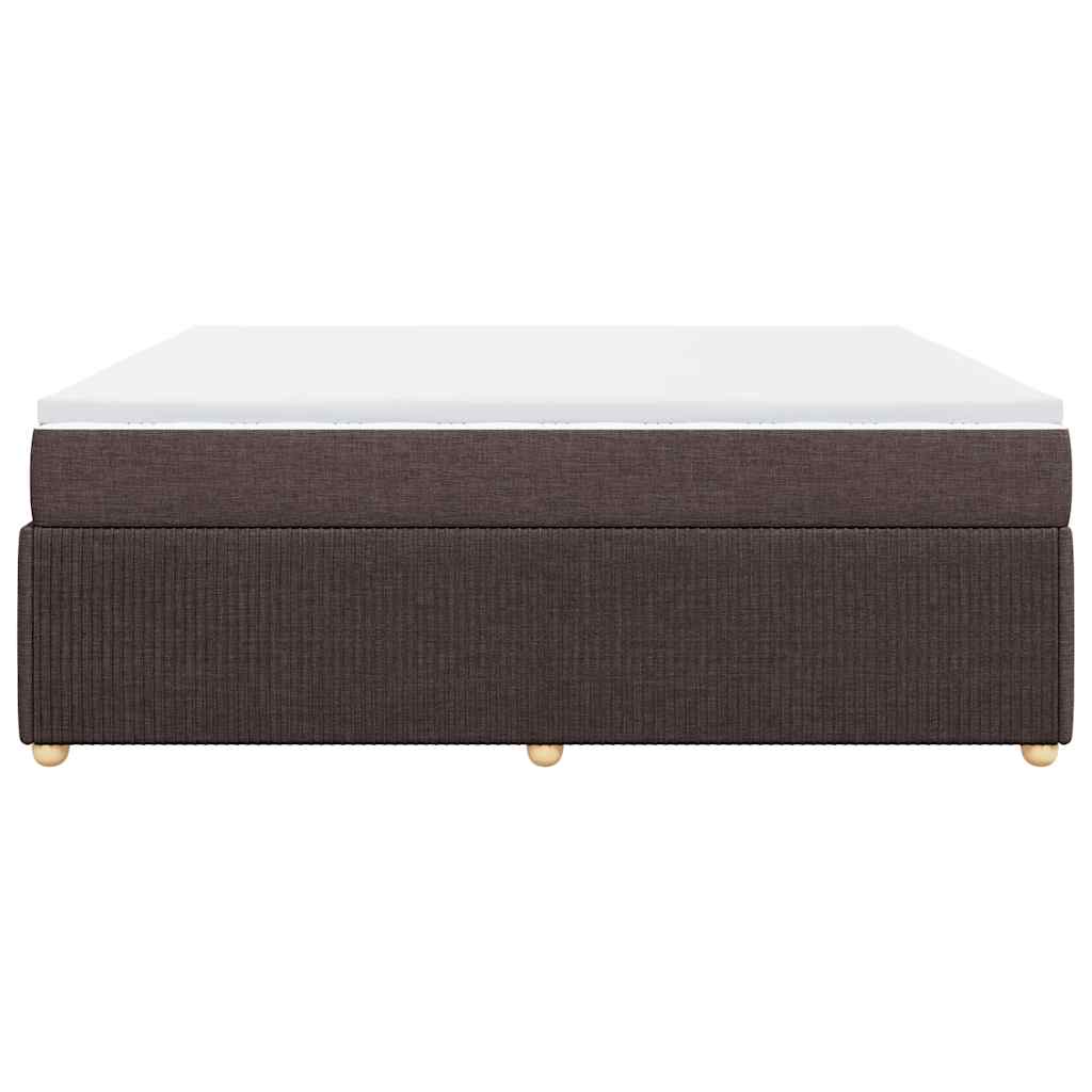 Sommier à lattes de lit avec matelas Marron foncé 200x200 cm - XIOS