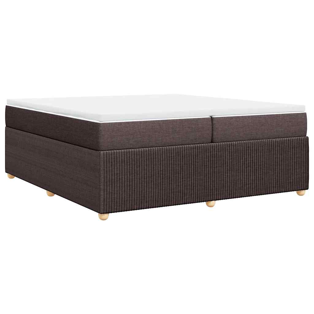 Sommier à lattes de lit avec matelas Marron foncé 200x200 cm - XIOS
