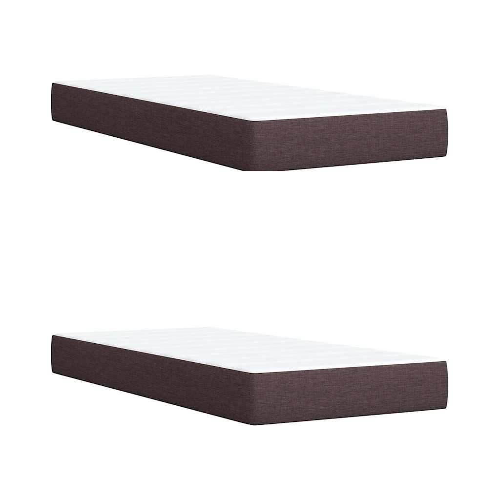 Sommier à lattes de lit avec matelas Marron foncé 200x200 cm - XIOS