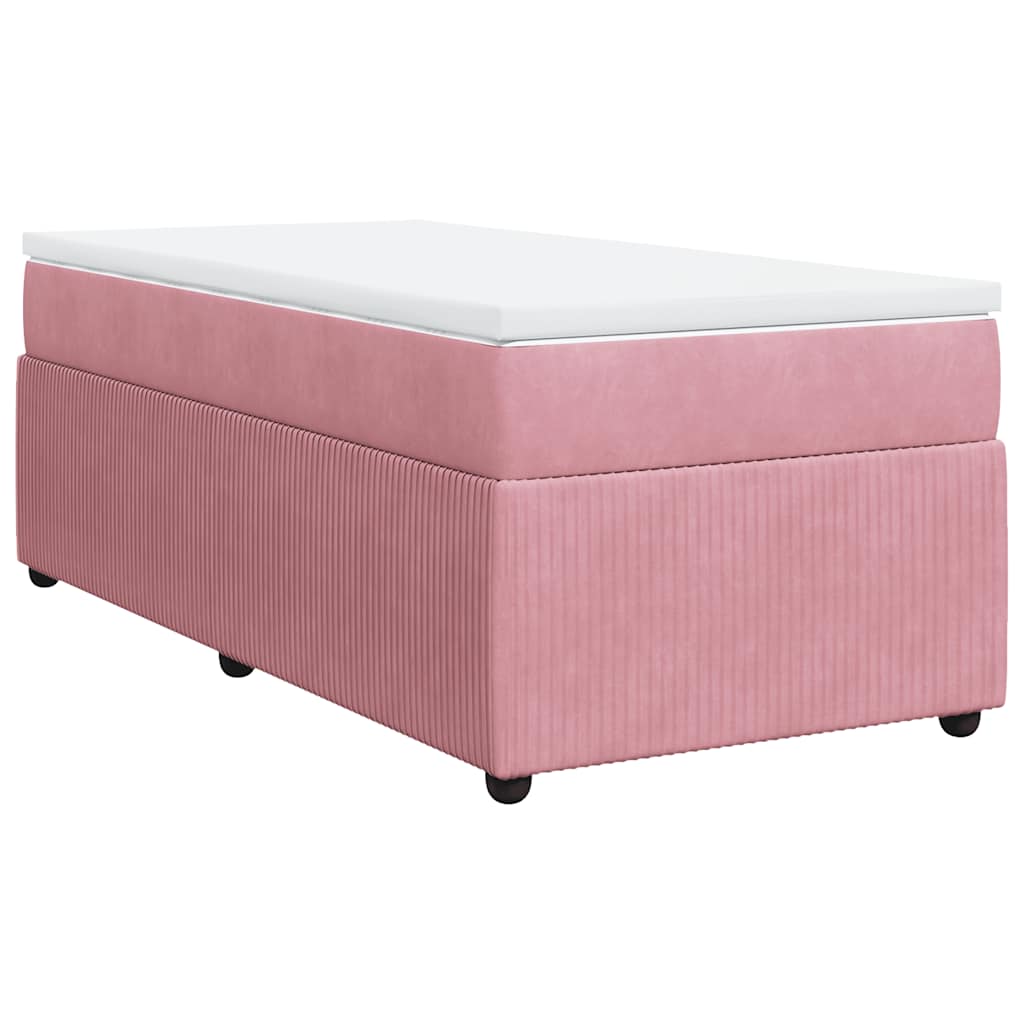 Sommier à lattes de lit et matelas Rose 80x200 cm Velours - XIOS