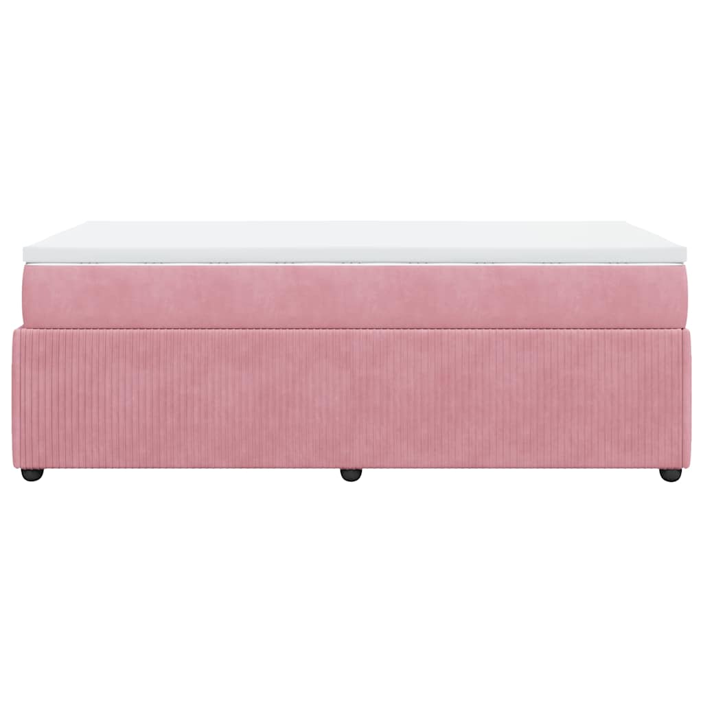 Sommier à lattes de lit et matelas Rose 80x200 cm Velours - XIOS
