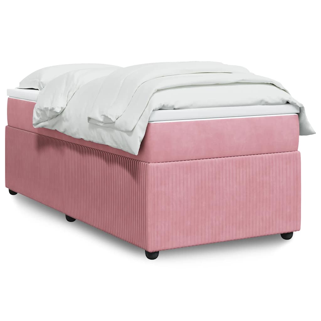 Sommier à lattes de lit et matelas Rose 80x200 cm Velours - XIOS