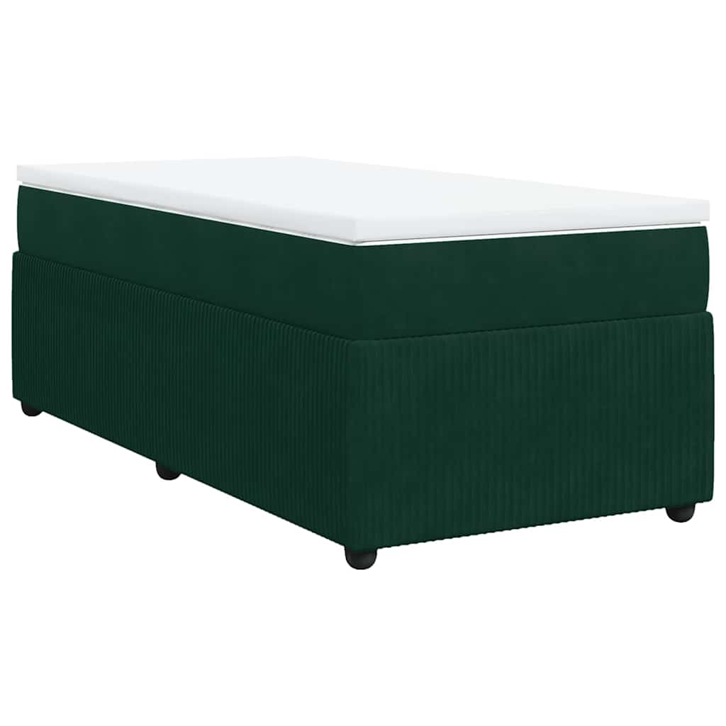 Sommier à lattes de lit avec matelas Vert foncé 90x190 cm - XIOS