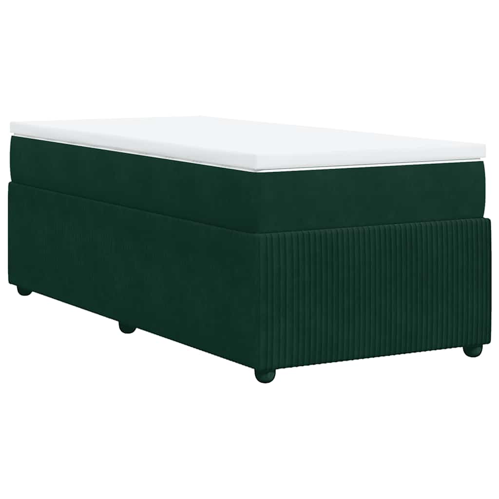 Sommier à lattes de lit avec matelas Vert foncé 90x190 cm - XIOS
