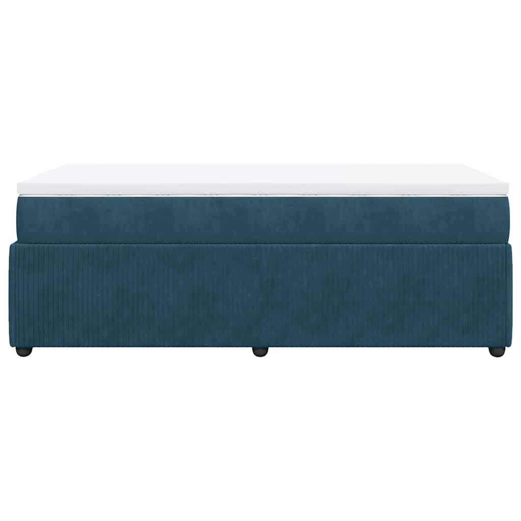 Sommier à lattes de lit avec matelas Bleu foncé 90x190 cm - XIOS