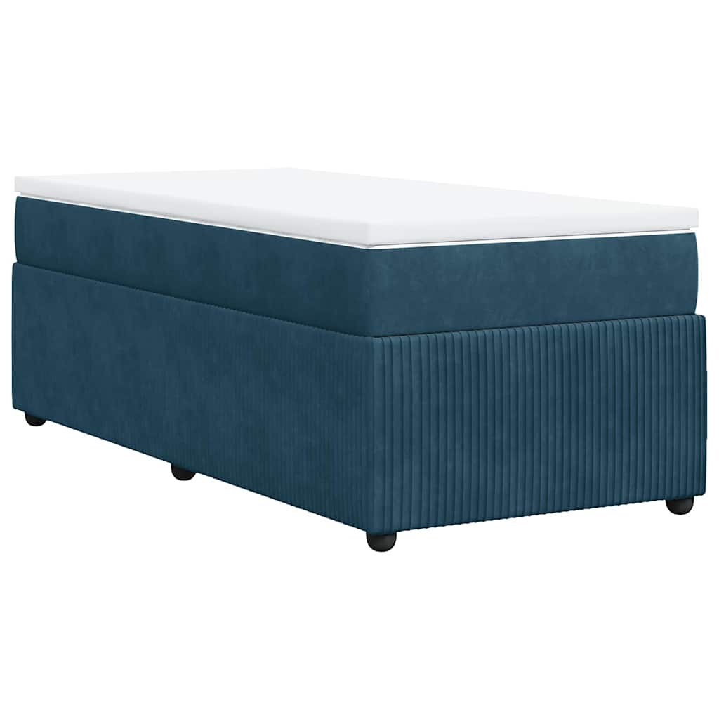 Sommier à lattes de lit avec matelas Bleu foncé 90x190 cm - XIOS