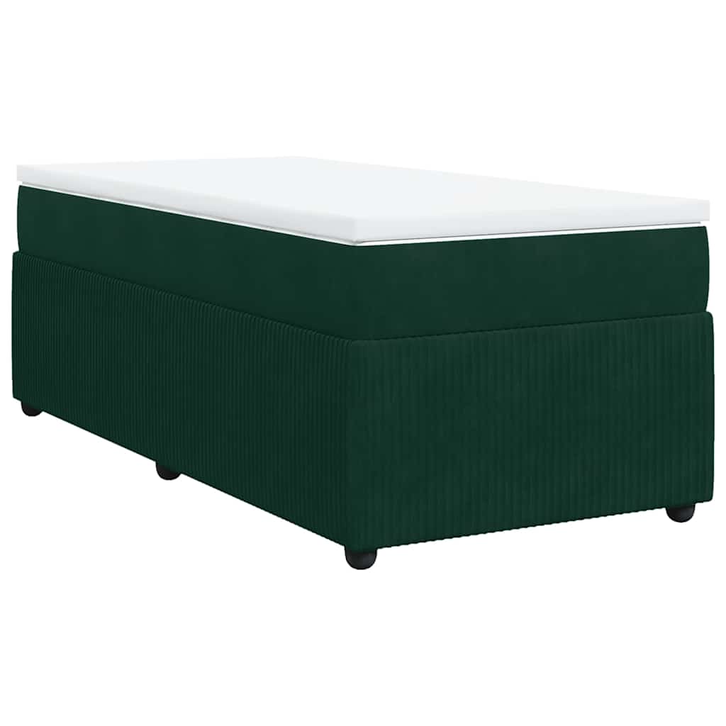 Sommier à lattes de lit avec matelas Vert foncé 90x200 cm - XIOS